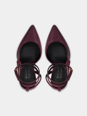 Women's Call It Spring Burgundy Antheia Heels