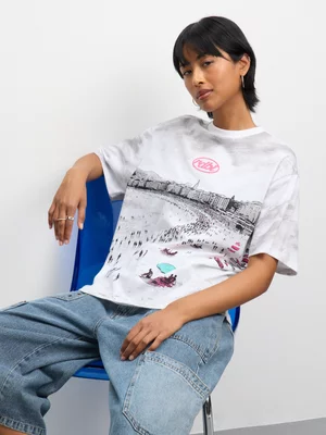 Redbat Women's Beach Aop White T-Shirt