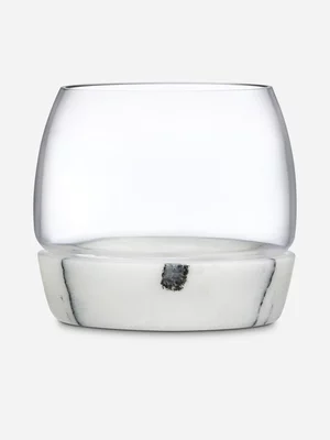 Nude Chill Whisky Tumbler With Marble Base 300ml
