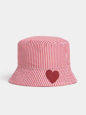Jet Baby Girls Pale Mauve Bucket Hat
