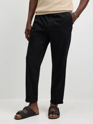 Exact Men's Black Pull-On Pants 