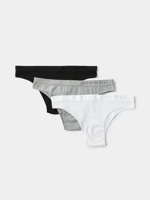 Women's Cotton On Multi Seamless 3 Pack Hipster Cheeky Brief