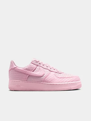 Nike Women's Valentines Air Force 1 SE Pink Foam Sneaker