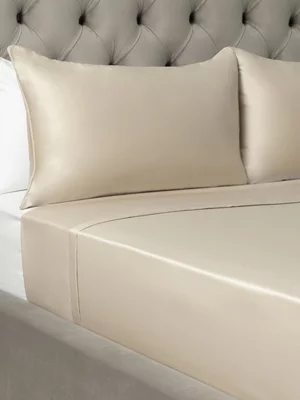Grace Softest Gold Seal Certified Egyptian Cotton 200 Thread Count Flat Sheet Stone