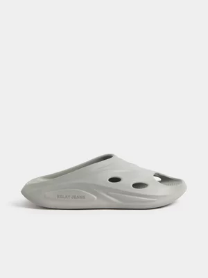 Relay Jeans Men's Moulded Grey Slides