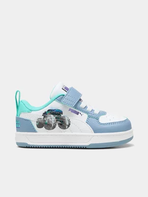 Puma Junior Infant Caven 2.0 White/Blue Sneakers 
