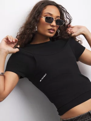 Redbat Classics Women's Black Twofer Top