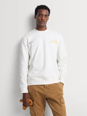 Markham Men's Lucky Graphic Natural Sweatshirt
