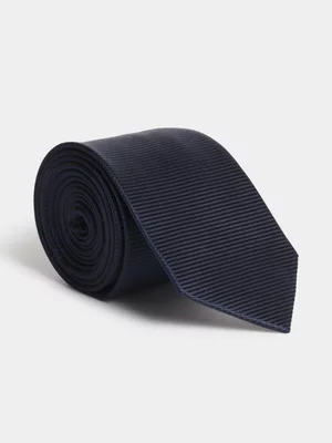 Fabiani Men's Navy Silk Twill Tie 