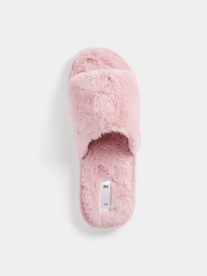 Jet Women's Blush Faux Fur Slippers