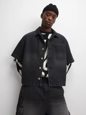 The FIX Men's Charcoal Boxy Shirt