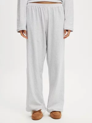 Women's Cotton On Grey Pointelle Relaxed Wide Leg Pants