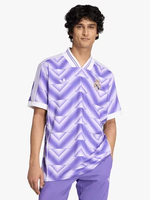 adidas Mens Real Madrid Originals LFSTLR Purple/White Jersey