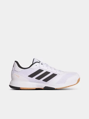 adidas Mens Ligra 8 White/Black Squash Shoes 