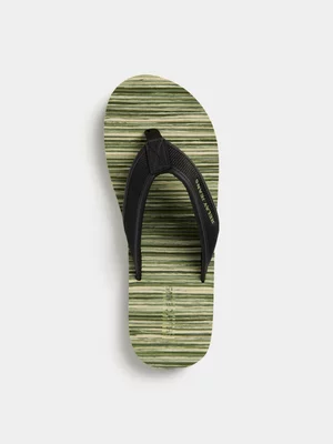 Relay Jeans Men's Wide Vamp Thong Fatigue Flip Flops