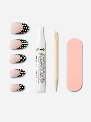 Women's Cotton On Black/White Press On Nails