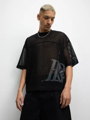 Redbat Athletics Men's Black Graphic T-Shirt