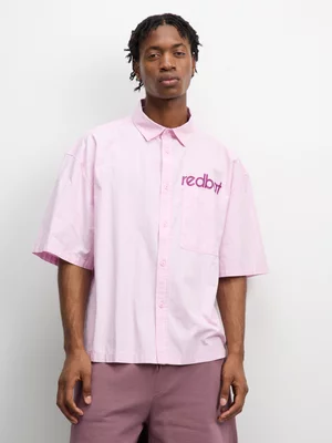 Redbat Men's Stripe Crop Pink Shirt