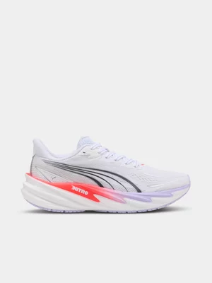 Puma Womens Velocity Nitro 5 White/Ultra Red Running Shoes 