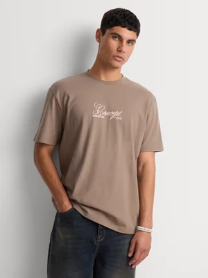 Markham Men's New Concept Brown T-Shirt