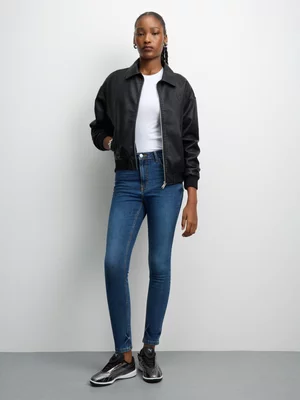 Redbat Women's High Rise Super Skinny Blue Jeans