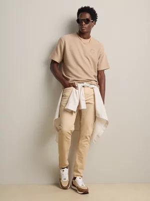 Fabiani Men’s Natural Stone Texture Stripe T-Shirt