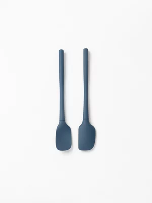 Sur La Table Silicone Spatula Set of 2 Blue