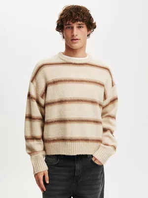 Men's Cotton On Multi Box Fit Fuzzy Crew Knit Jersey