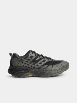 HOKA Men's Speedgoat 2 Black/Grey Sneaker
