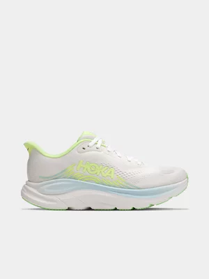 Hoka Womens Clifton 11 Frost/Neon Yuzu Running Shoes 