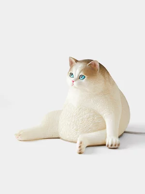 TYPO White Fat Cat Shaped Lamp