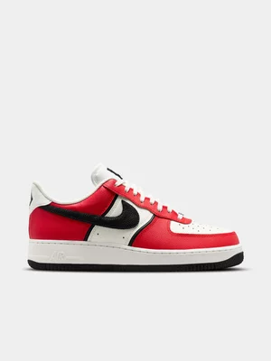 Nike Men's Air Force 1 Red/Cream Sneaker