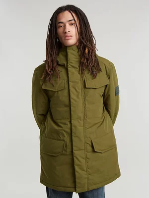 G-Star Men's Vodan Padded Hooded Dark Green Parka jacket