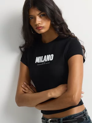 Milano Print Baby Tee