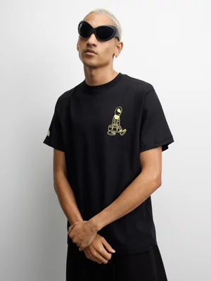 The North Face Men's Alien Relaxed Graphic Black T-shirt