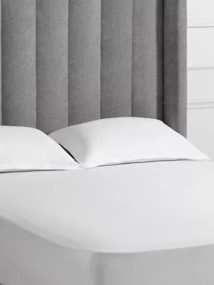 Sheraton Textiles Cotton Sateen 600 Thread Count Fitted Sheet White