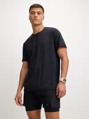 TS Mens Agility 2-In-1 Black Shorts