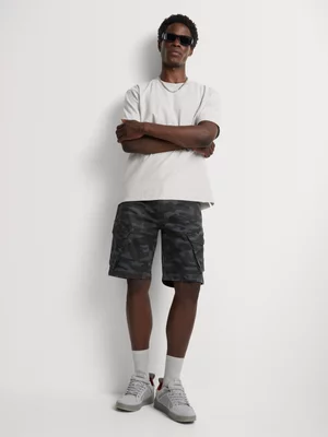 Relay Jeans Men's Charcoal Cargo Shorts