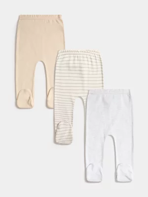 Jet Baby Unisex 3 Pack Momma Cub Leggings