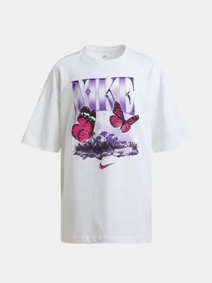 Nike Girls Youth Butterfly White T-Shirt