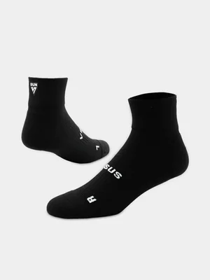 Versus Running Black Quarter Socks