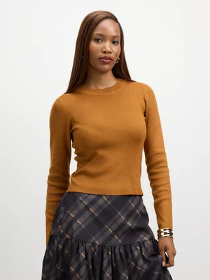 Exact Women's Ochre Knit Top 