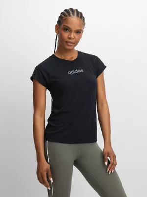 Women's adidas Lin SJT F25 Black Tee