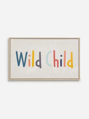 Jet Home Wild Child Canvas Wallart