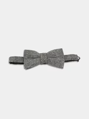 Markham Men's Classic Twill Black Bow Tie