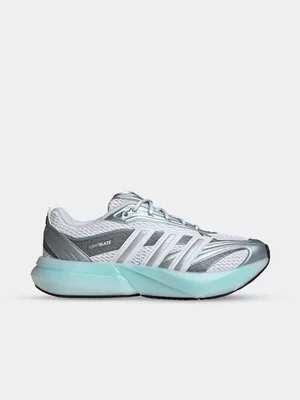 adidas Womens Lightblaze Glow White/Grey Sneakers 