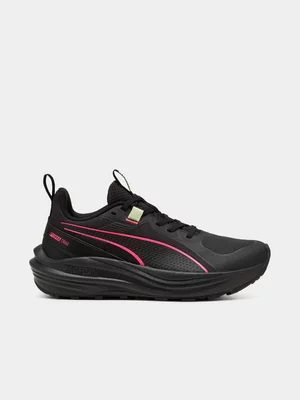 Puma Womens Flare Pro Trail Black/Pink Trail Running Shoes 