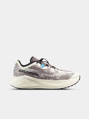 Salomon Mens Aero Glide 4 GRVL Grey/White Running Shoes 