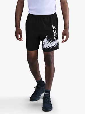Nike Mens Challenger Dri-Fit 7 Inch Brief-Lined Black Shorts