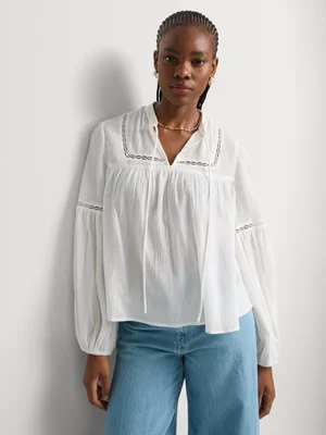 Bohemian Crochet Trim Top